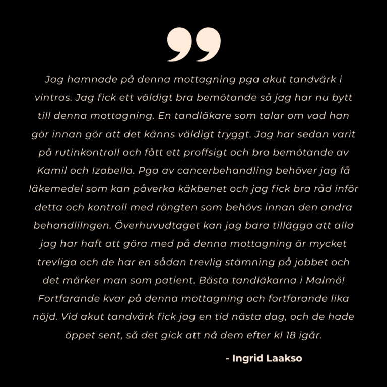 ersätta saknade tänder malmö