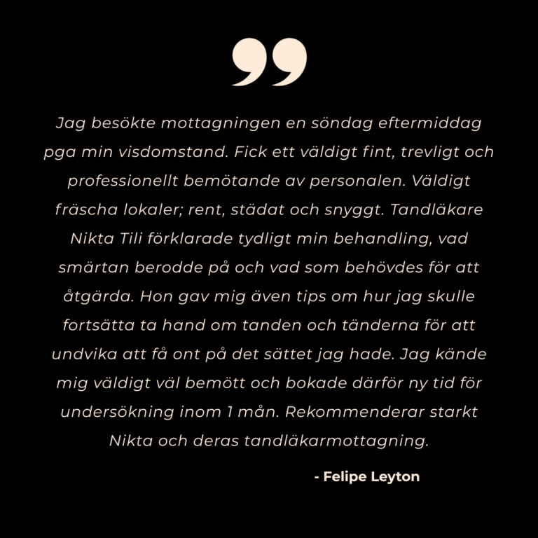 ersätta förlorade tänder malmö