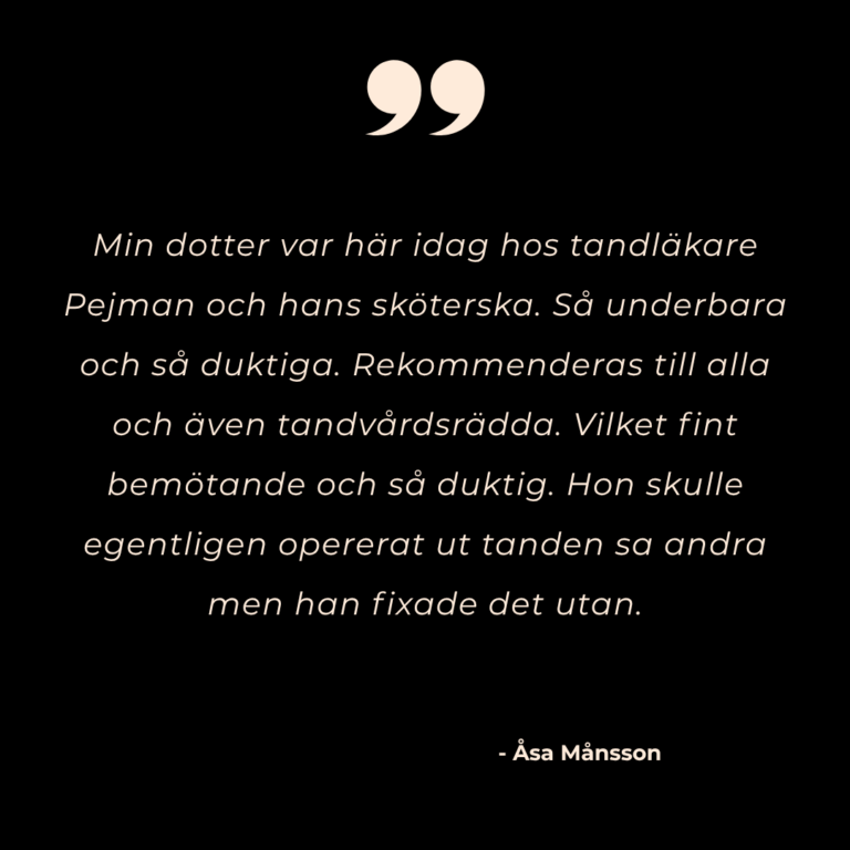 fasta tänder